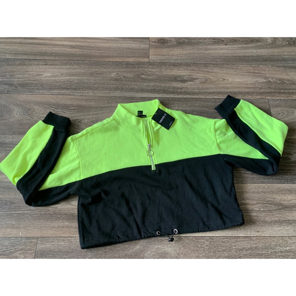 Forever 21 cropped adjustable sweater